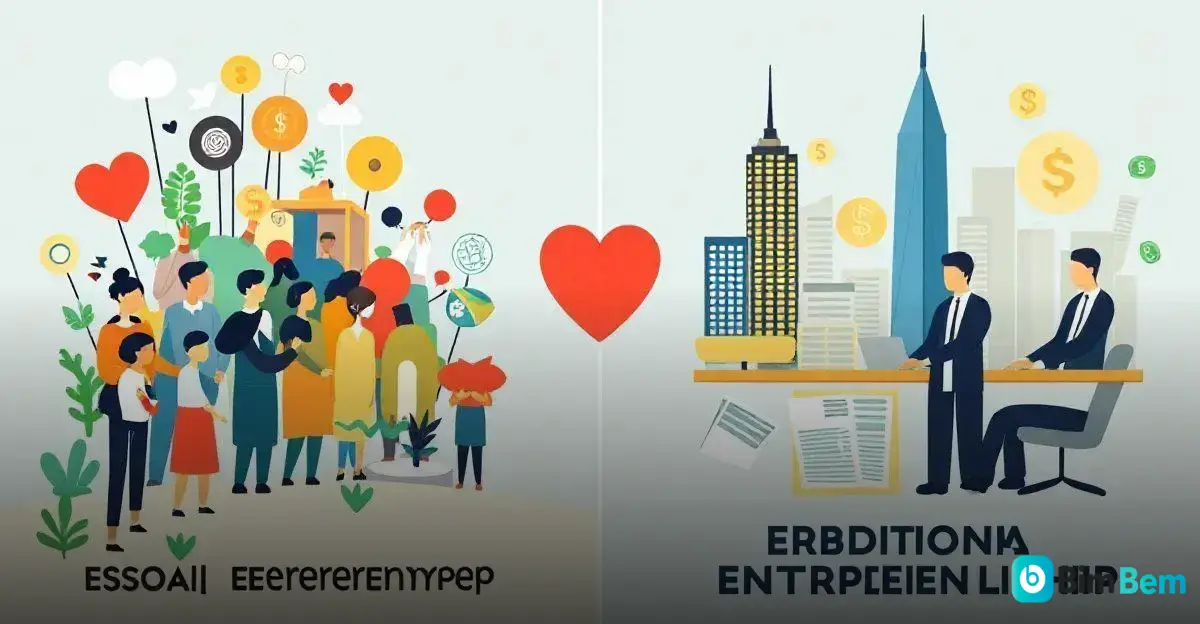 Diferencias entre emprendimiento social y empresarial