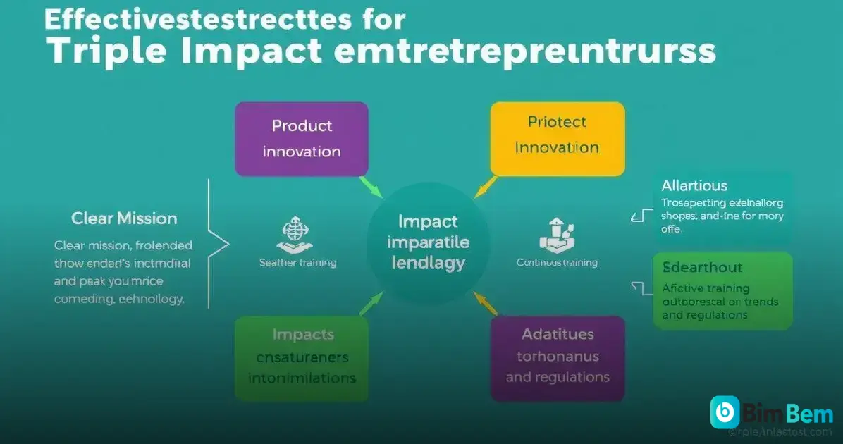 Estrategias para un emprendimiento de triple impacto​